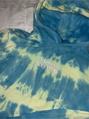 OVO October’s Very Own Tie-Dye Hoodie – Blue & Yellow